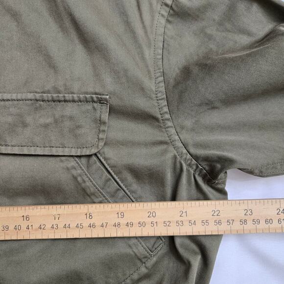 Current/Elliott Revolve Twill Leisure Parka Recruiter Green XS 0 Utility Jacket - Picture 11 of 12